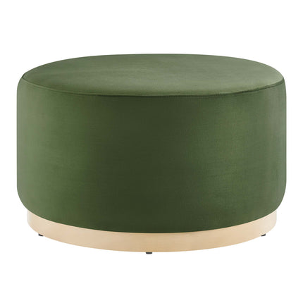 Modway EEI-6648 Tilden Large 29" Round Performance Velvet Upholstered Ottoman - Plaza Home Decor