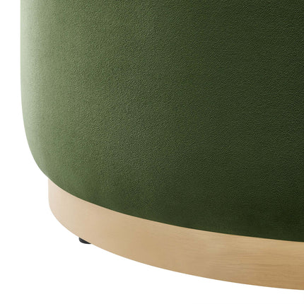 Modway EEI-6648 Tilden Large 29" Round Performance Velvet Upholstered Ottoman - Plaza Home Decor