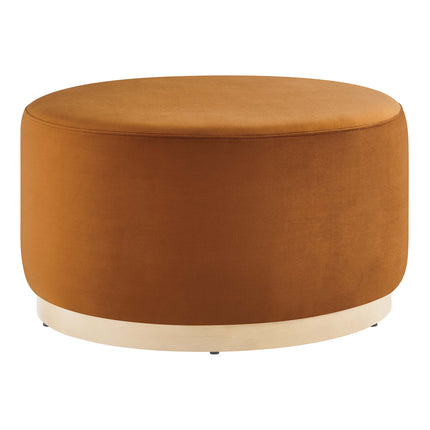 Modway EEI-6648 Tilden Large 29" Round Performance Velvet Upholstered Ottoman - Plaza Home Decor