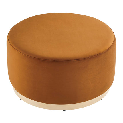 Modway EEI-6648 Tilden Large 29" Round Performance Velvet Upholstered Ottoman - Plaza Home Decor