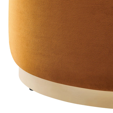 Modway EEI-6648 Tilden Large 29" Round Performance Velvet Upholstered Ottoman - Plaza Home Decor