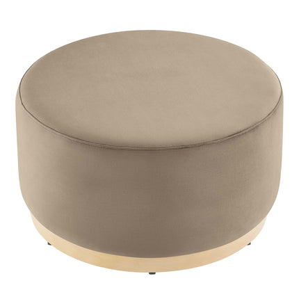 Modway EEI-6648 Tilden Large 29" Round Performance Velvet Upholstered Ottoman - Plaza Home Decor