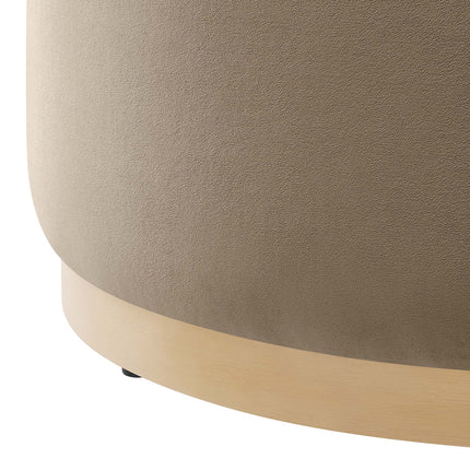 Modway EEI-6648 Tilden Large 29" Round Performance Velvet Upholstered Ottoman - Plaza Home Decor