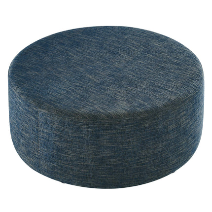 Modway EEI-6649 Callum Large 38" Round Woven Heathered Fabric Upholstered Ottoman Modway