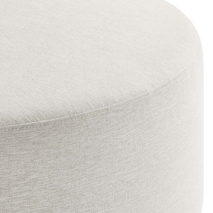 Modway EEI-6649 Callum Large 38" Round Woven Heathered Fabric Upholstered Ottoman Modway