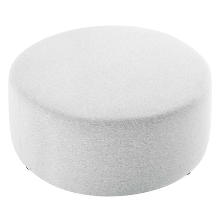 Modway EEI-6649 Callum Large 38" Round Woven Heathered Fabric Upholstered Ottoman Modway