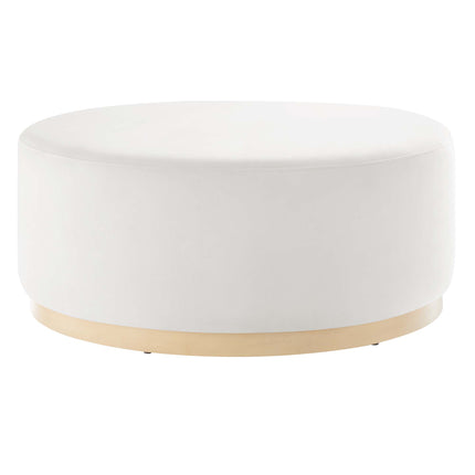 Modway EEI-6650 Tilden Large 38" Round Performance Velvet Upholstered Ottoman - Plaza Home Decor