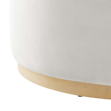 Modway EEI-6650 Tilden Large 38" Round Performance Velvet Upholstered Ottoman - Plaza Home Decor