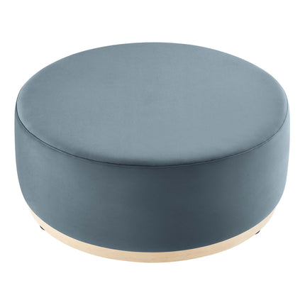 Modway EEI-6650 Tilden Large 38" Round Performance Velvet Upholstered Ottoman - Plaza Home Decor