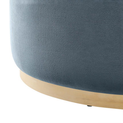 Modway EEI-6650 Tilden Large 38" Round Performance Velvet Upholstered Ottoman - Plaza Home Decor