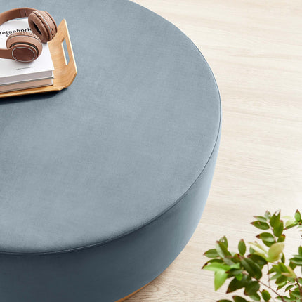 Modway EEI-6650 Tilden Large 38" Round Performance Velvet Upholstered Ottoman - Plaza Home Decor