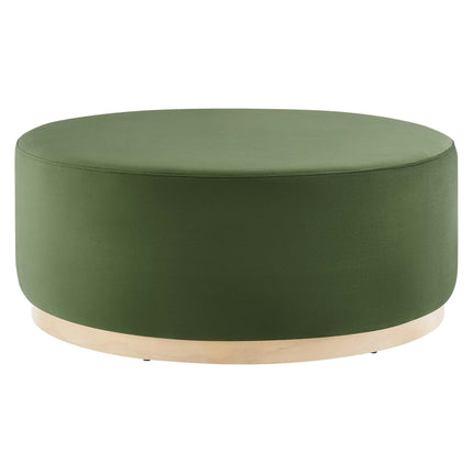 Modway EEI-6650 Tilden Large 38" Round Performance Velvet Upholstered Ottoman - Plaza Home Decor