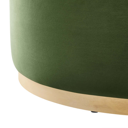Modway EEI-6650 Tilden Large 38" Round Performance Velvet Upholstered Ottoman - Plaza Home Decor