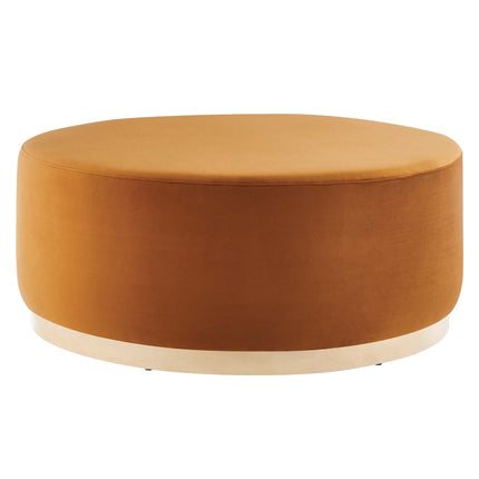 Modway EEI-6650 Tilden Large 38" Round Performance Velvet Upholstered Ottoman - Plaza Home Decor