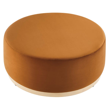 Modway EEI-6650 Tilden Large 38" Round Performance Velvet Upholstered Ottoman - Plaza Home Decor
