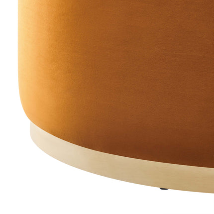 Modway EEI-6650 Tilden Large 38" Round Performance Velvet Upholstered Ottoman - Plaza Home Decor