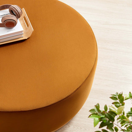 Modway EEI-6650 Tilden Large 38" Round Performance Velvet Upholstered Ottoman - Plaza Home Decor