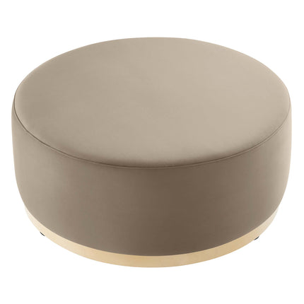 Modway EEI-6650 Tilden Large 38" Round Performance Velvet Upholstered Ottoman - Plaza Home Decor