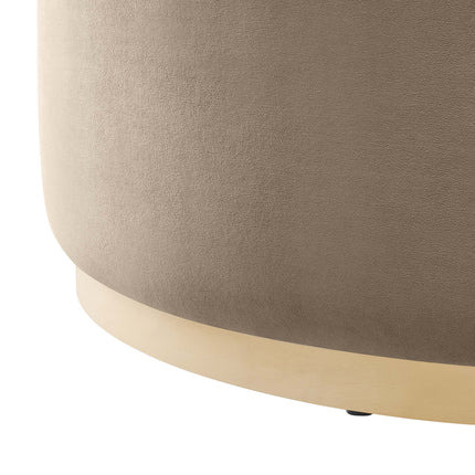 Modway EEI-6650 Tilden Large 38" Round Performance Velvet Upholstered Ottoman - Plaza Home Decor
