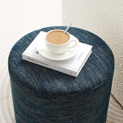 Modway EEI-6651 Callum 16" Round Woven Heathered Fabric Upholstered Ottoman Modway
