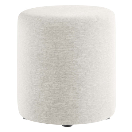 Modway EEI-6651 Callum 16" Round Woven Heathered Fabric Upholstered Ottoman Modway