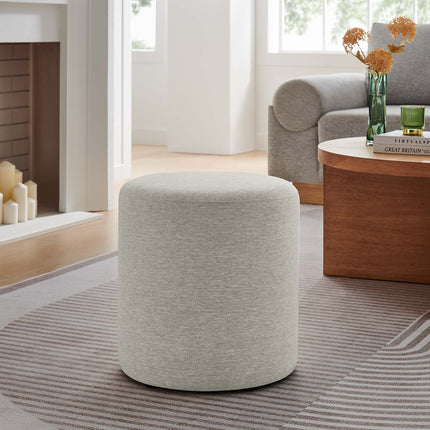 Modway EEI-6651 Callum 16" Round Woven Heathered Fabric Upholstered Ottoman Modway
