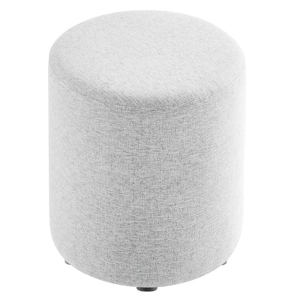 Modway EEI-6651 Callum 16" Round Woven Heathered Fabric Upholstered Ottoman Modway