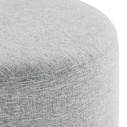 Modway EEI-6651 Callum 16" Round Woven Heathered Fabric Upholstered Ottoman Modway