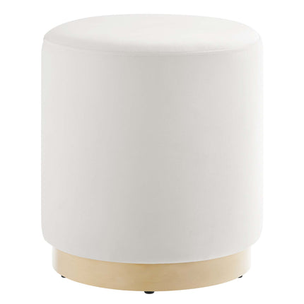 Modway EEI-6652 Tilden 16" Round Performance Velvet Upholstered Ottoman - Plaza Home Decor