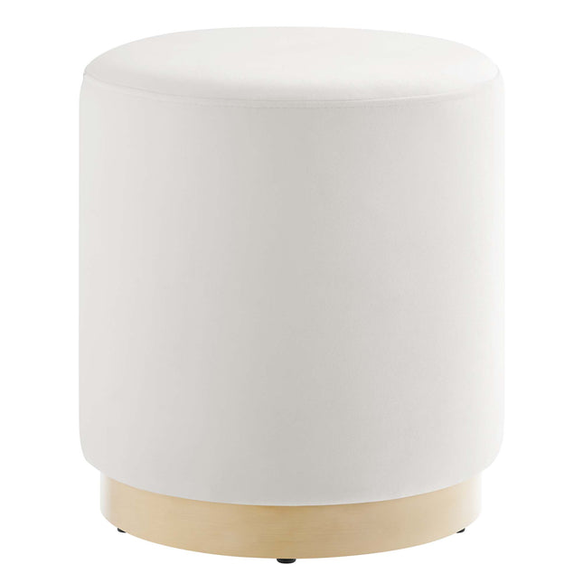 Modway EEI-6652 Tilden 16" Round Performance Velvet Upholstered Ottoman - Plaza Home Decor