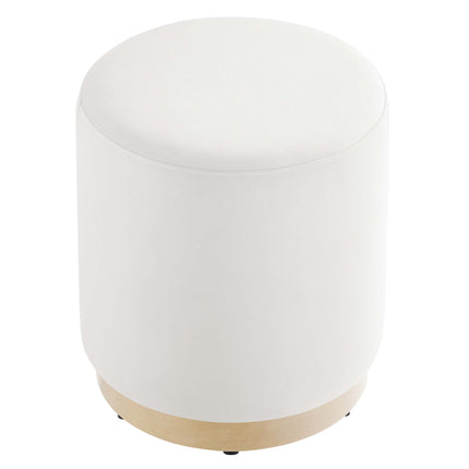 Modway EEI-6652 Tilden 16" Round Performance Velvet Upholstered Ottoman - Plaza Home Decor