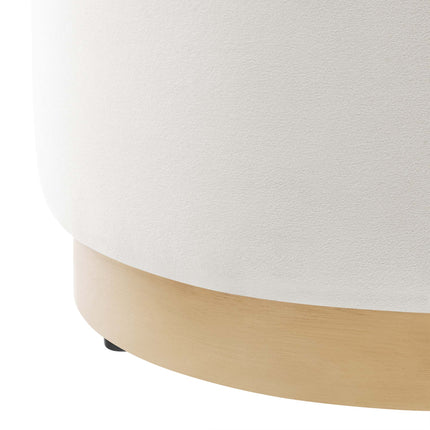 Modway EEI-6652 Tilden 16" Round Performance Velvet Upholstered Ottoman - Plaza Home Decor
