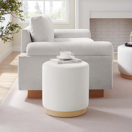 Modway EEI-6652 Tilden 16" Round Performance Velvet Upholstered Ottoman - Plaza Home Decor