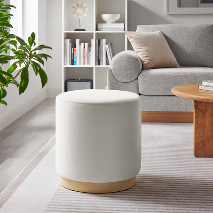 Modway EEI-6652 Tilden 16" Round Performance Velvet Upholstered Ottoman - Plaza Home Decor