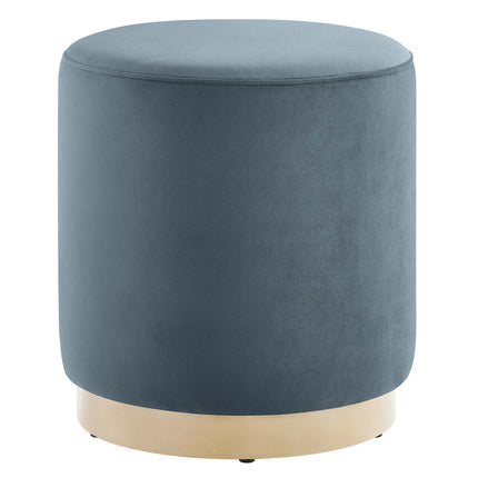 Modway EEI-6652 Tilden 16" Round Performance Velvet Upholstered Ottoman - Plaza Home Decor