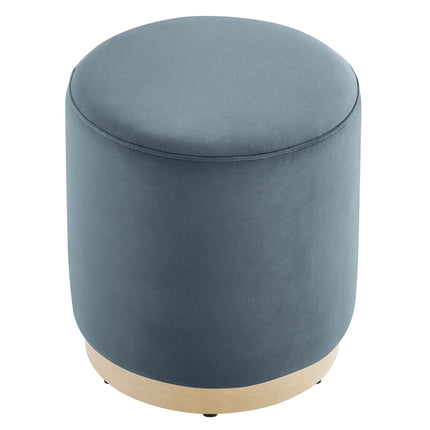 Modway EEI-6652 Tilden 16" Round Performance Velvet Upholstered Ottoman - Plaza Home Decor