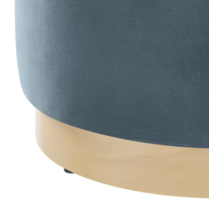 Modway EEI-6652 Tilden 16" Round Performance Velvet Upholstered Ottoman - Plaza Home Decor