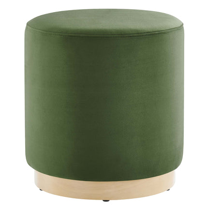 Modway EEI-6652 Tilden 16" Round Performance Velvet Upholstered Ottoman - Plaza Home Decor