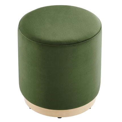 Modway EEI-6652 Tilden 16" Round Performance Velvet Upholstered Ottoman - Plaza Home Decor