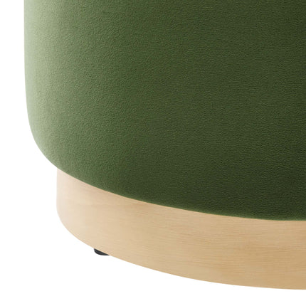 Modway EEI-6652 Tilden 16" Round Performance Velvet Upholstered Ottoman - Plaza Home Decor
