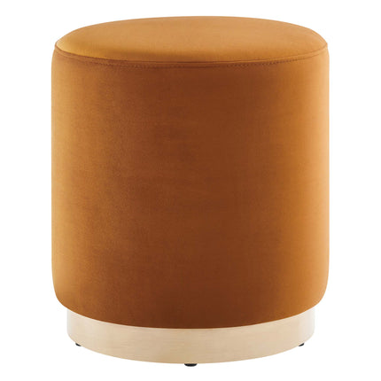 Modway EEI-6652 Tilden 16" Round Performance Velvet Upholstered Ottoman - Plaza Home Decor