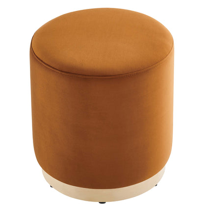 Modway EEI-6652 Tilden 16" Round Performance Velvet Upholstered Ottoman - Plaza Home Decor