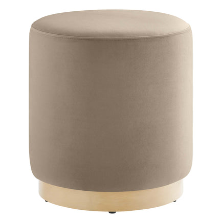 Modway EEI-6652 Tilden 16" Round Performance Velvet Upholstered Ottoman - Plaza Home Decor