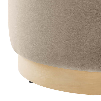 Modway EEI-6652 Tilden 16" Round Performance Velvet Upholstered Ottoman - Plaza Home Decor