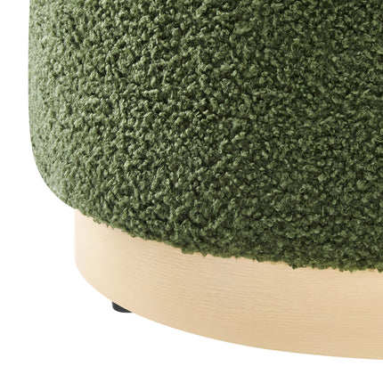Modway EEI-6653 Tilden 16" Round Sherpa Upholstered Ottoman - Plaza Home Decor