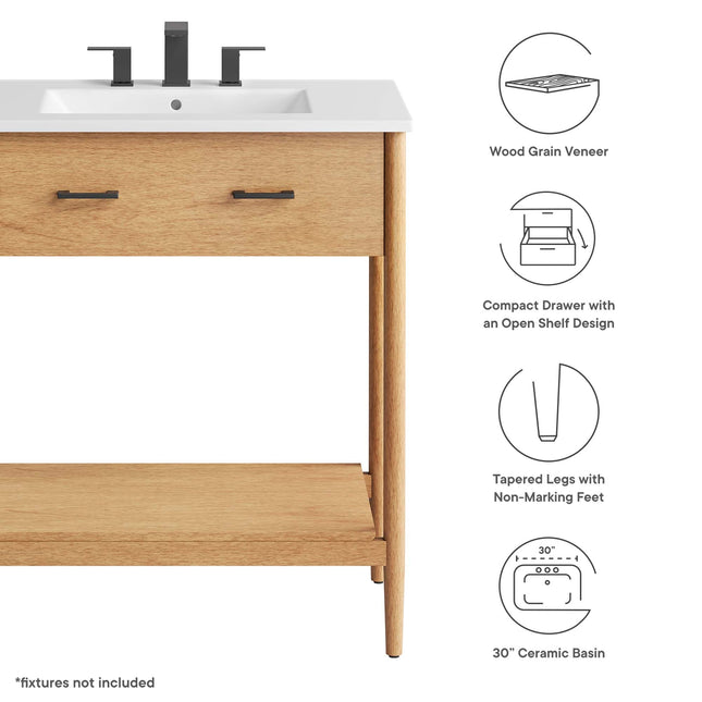 Modway EEI-6662 Zaire 30" Bathroom Vanity Modway