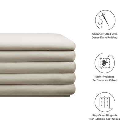 Modway EEI-6664 Mezzo Upholstered Performance Velvet Storage Bench Modway