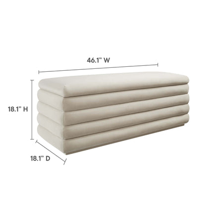 Modway EEI-6664 Mezzo Upholstered Performance Velvet Storage Bench Modway