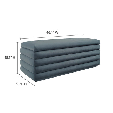 Modway EEI-6664 Mezzo Upholstered Performance Velvet Storage Bench Modway