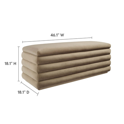 Modway EEI-6664 Mezzo Upholstered Performance Velvet Storage Bench Modway